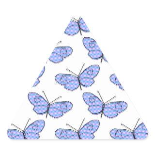 Cosmic Butterfly Pattern Triangle Sticker