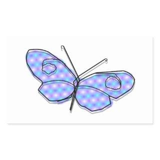 Cosmic Butterfly Rectangular Sticker