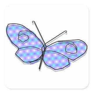 Cosmic Butterfly Square Sticker