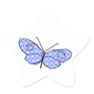Cosmic Butterfly Star Sticker