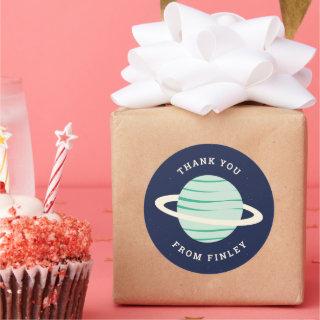 Cosmic Celebration Birthday Party Favor Stickers