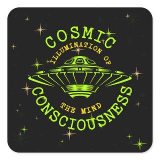 Cosmic Consciousness of the Mind Square Sticker