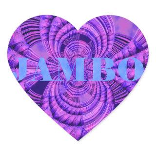 Cosmic Hakuna Art Print Heart Sticker