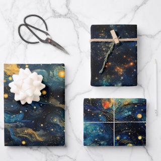 Cosmic Symphony Celestial Musical Shapes Design  Sheets