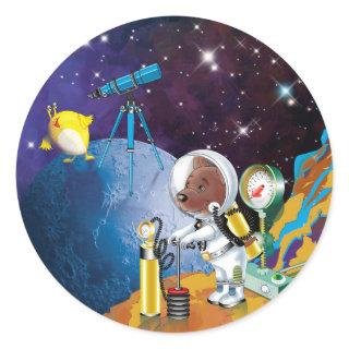 cosmos classic round sticker