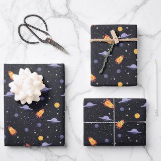 Cosmos Rockets Spaceships Ufos Planets Stars   Sheets