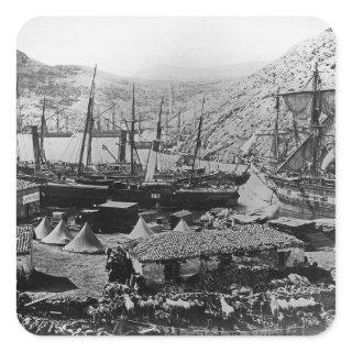 Cossack Bay, Crimea, c.1855 Square Sticker