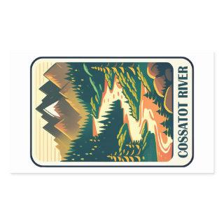Cossatot River Arkansas Colors Rectangular Sticker