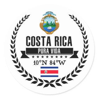 Costa Rica Classic Round Sticker