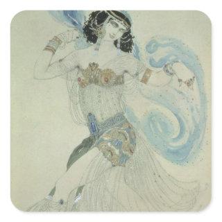 Costume design for Salome Square Sticker
