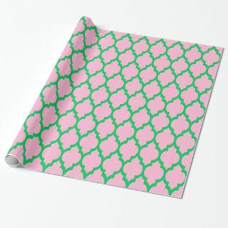 Cotton Candy Pink Emerald Green XL Moroccan #4