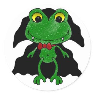 Count Frogula: Cute Vampire Frog Classic Round Sticker