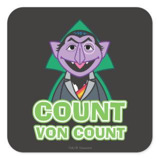 Count von Count Classic Style 2 Square Sticker