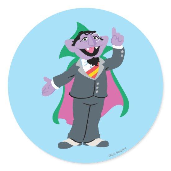 Count von Count Classic Style Classic Round Sticker