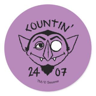 Count von Count Skate Logo - Countin' 24/7 Classic Round Sticker