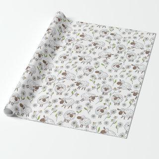 Counting sheep on white