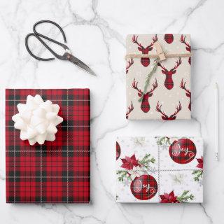 Country Christmas Rustic Holiday Buffalo Plaid    Sheets