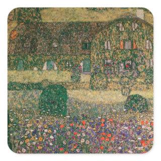 Country House by the Attersee, c.1914 Square Sticker