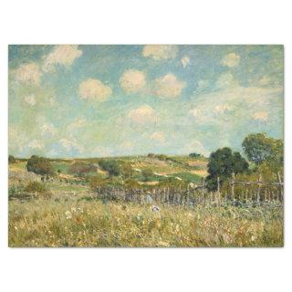 Country Meadow Landscape (by Alfred Sisley) Tissue Paper