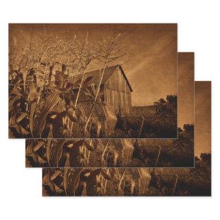 Country Rustic Barn Vintage Brown Farm Texture  Sheets