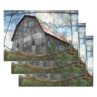 Country Rustic Barn Vintage Texture Decoupage  Sheets