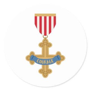 Courage Badge Classic Round Sticker