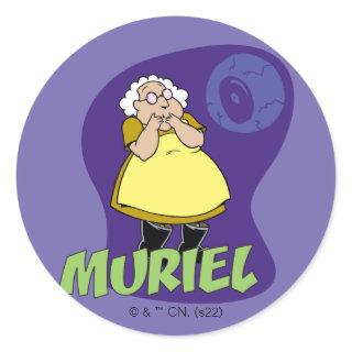 Courage the Cowardly Dog | Muriel Graphic Classic Round Sticker