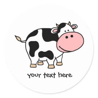 Cow Classic Round Sticker