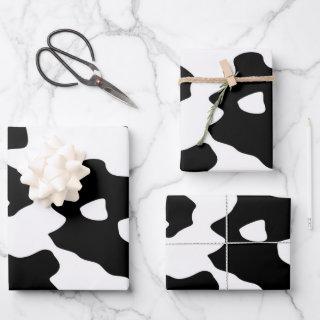 Cow Pattern Black and White   Sheets