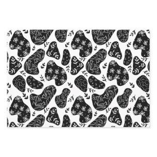 Cow Print Black and White  Sheets