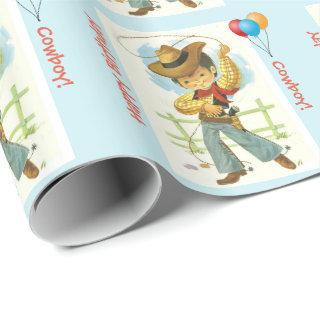 Cowboy Birthday Gift Wrap