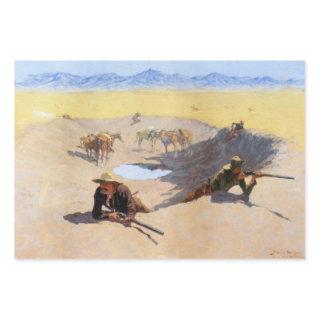Cowboys Fighting for the Water Hole  Sheets