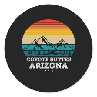 COYOTE BUTTES Arizona Classic Round Sticker
