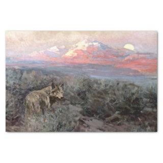 “Coyote Moonrise” by Frank Tenney Johnson Tissue Paper