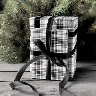 Cozy Black and White Plaid Flannel Pattern