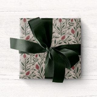 Cozy Classic Floral Christmas Pattern