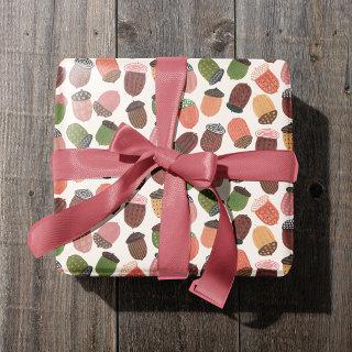 Cozy Fall Warm White Autumn Acorn