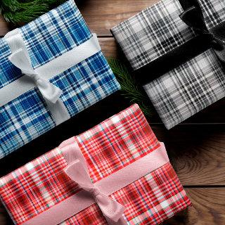 Cozy Red, Blue & Black Plaid Flannel Pattern  Sheets