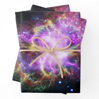 Crab Nebula Supernova Remnant Hubble Composite  Sheets