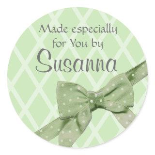 Craft/ Gift with bow Classic Round Sticker