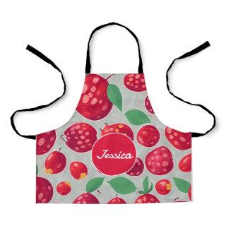 Cranberry Mosaic Colorful Personalized Pattern Apron