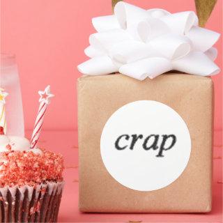 Crap round large stickers