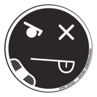 Crash Face #3 Sticker