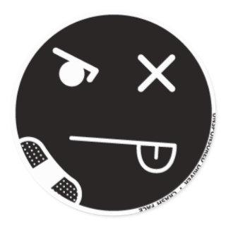 Crash Face #3 Sticker