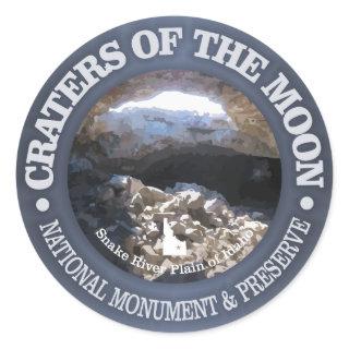 Craters of the Moon Classic Round Sticker