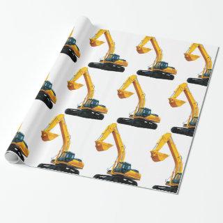 Crawler Excavator image for Glossy-Wrapping-Paper