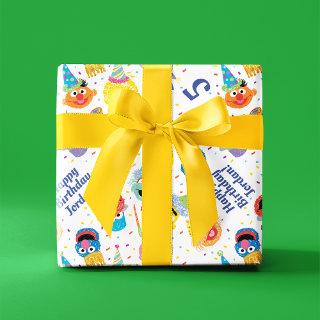 Crayon Sesame Pals Party Pattern