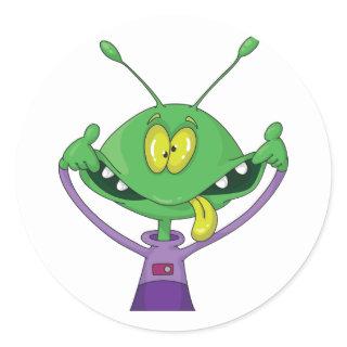 Crazy Alien Stickers