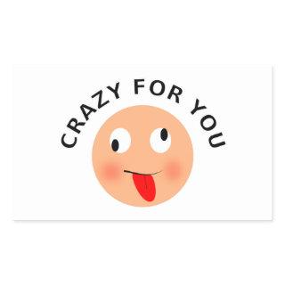 Crazy For You Rectangular Sticker