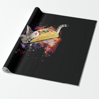 Crazy Space Taco Cat Funny Galaxy Gift